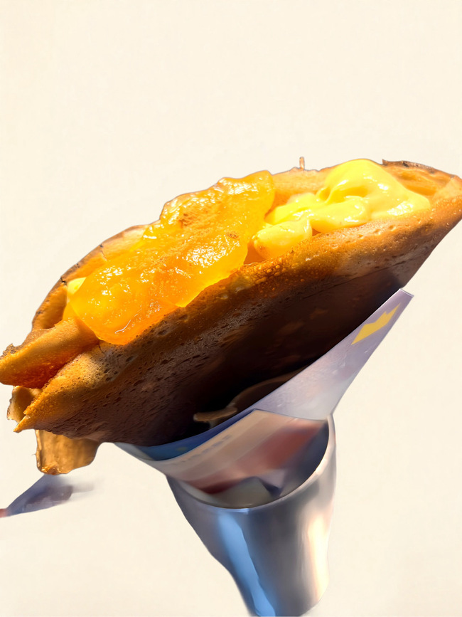 りんごかすたーどクレープ