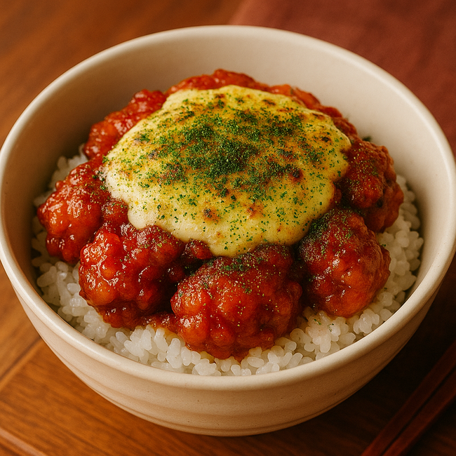 炙りチーズヤンニョムチキン丼