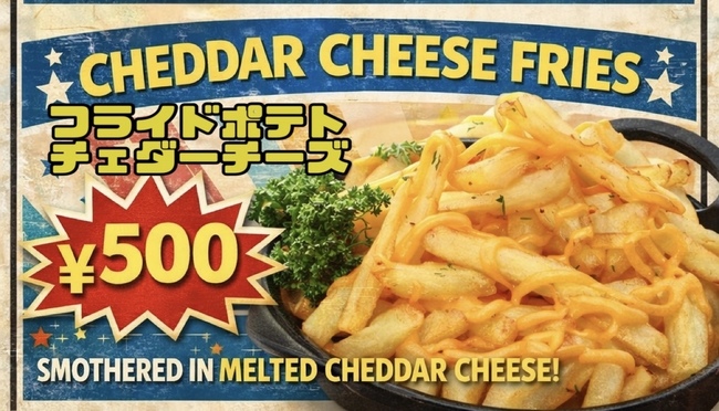 チェダーチーズフライドポテト