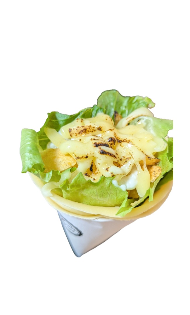 あぶりチーズポテトサラダクレープ