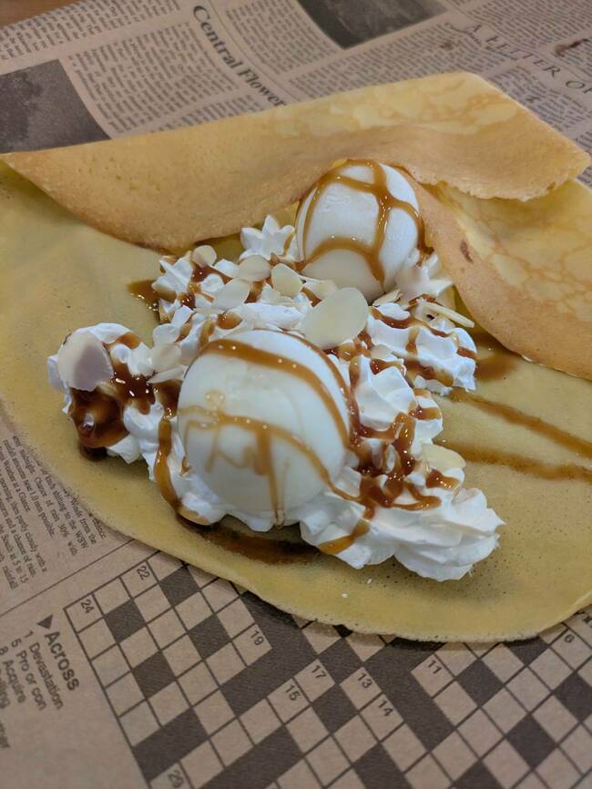 米粉アイスクレープ