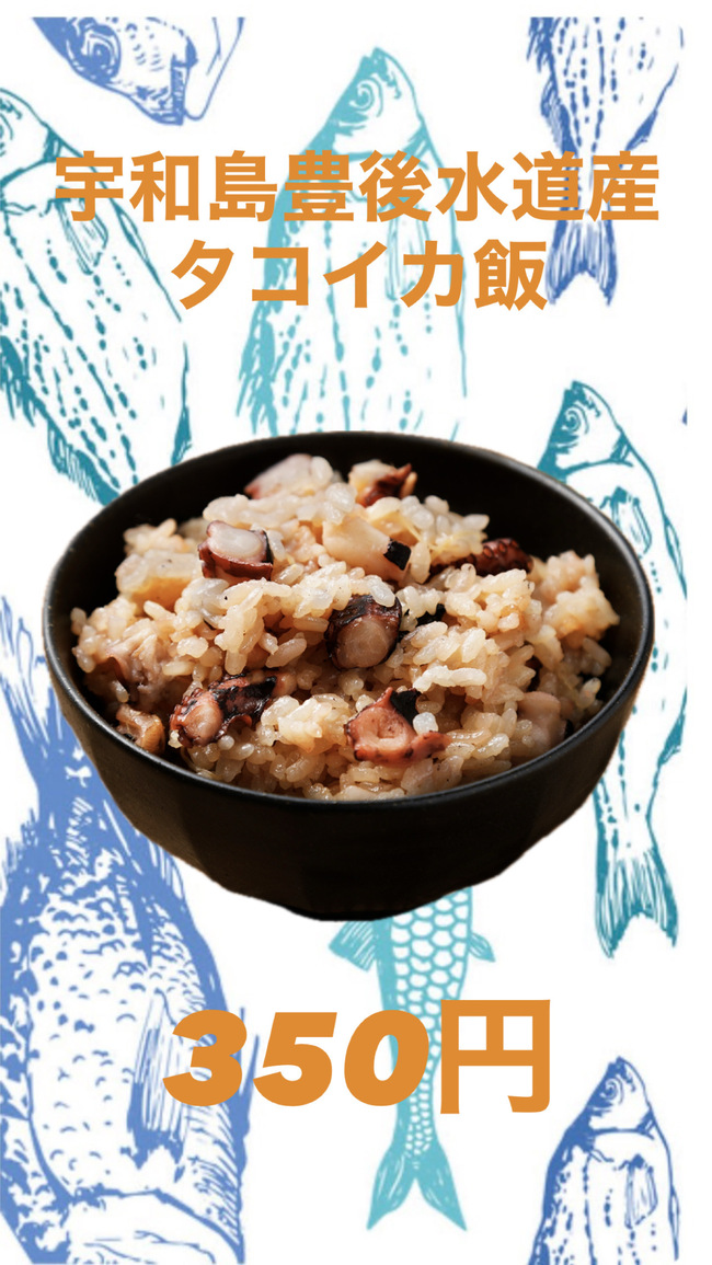 宇和島豊後水道産 タコイカ飯
