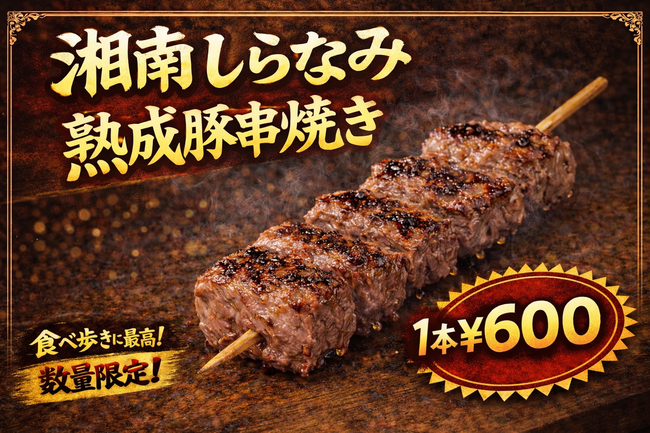 湘南しらなみ熟成豚の串焼き