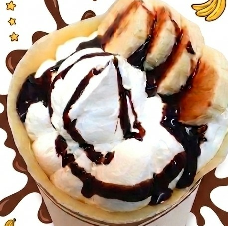 チョコバナナクレープ