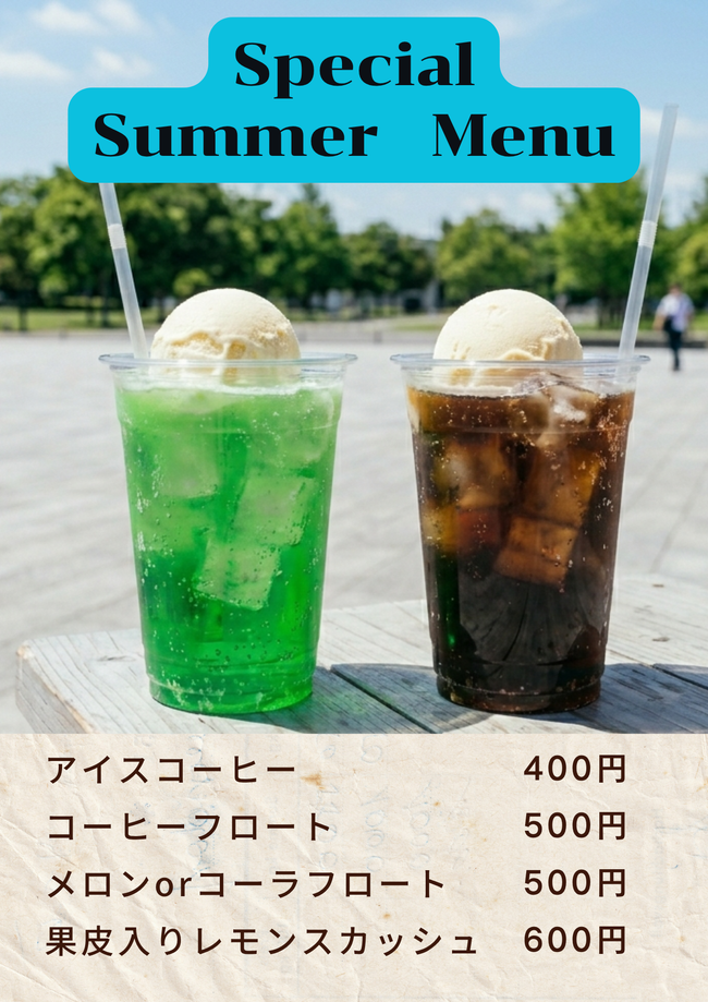 アイスのせ！フロート各種