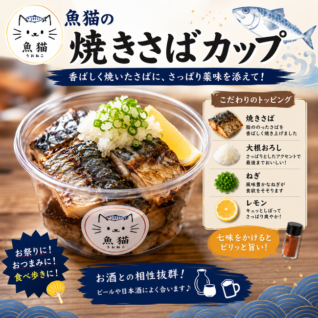 焼きとろ鯖カップ