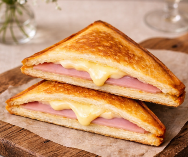 ハムチーズホットサンド