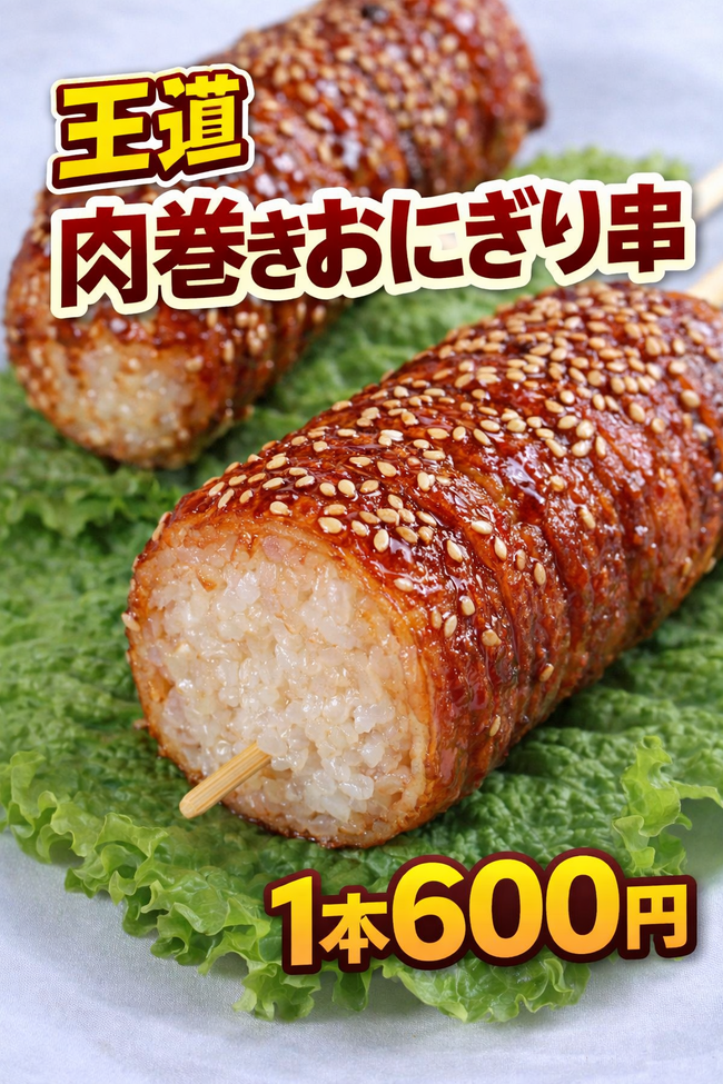 王道肉巻きおにぎり串