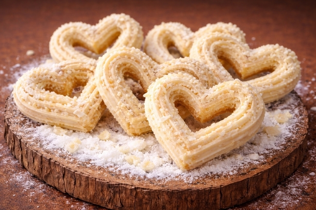 米粉ハートチュロス(ホワイトチョコ)