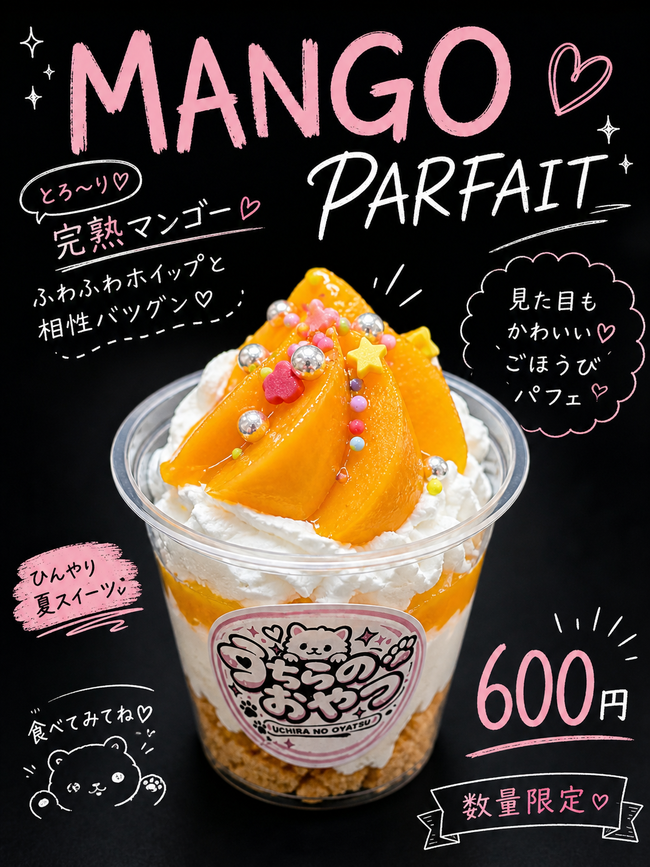 マンゴーパフェ