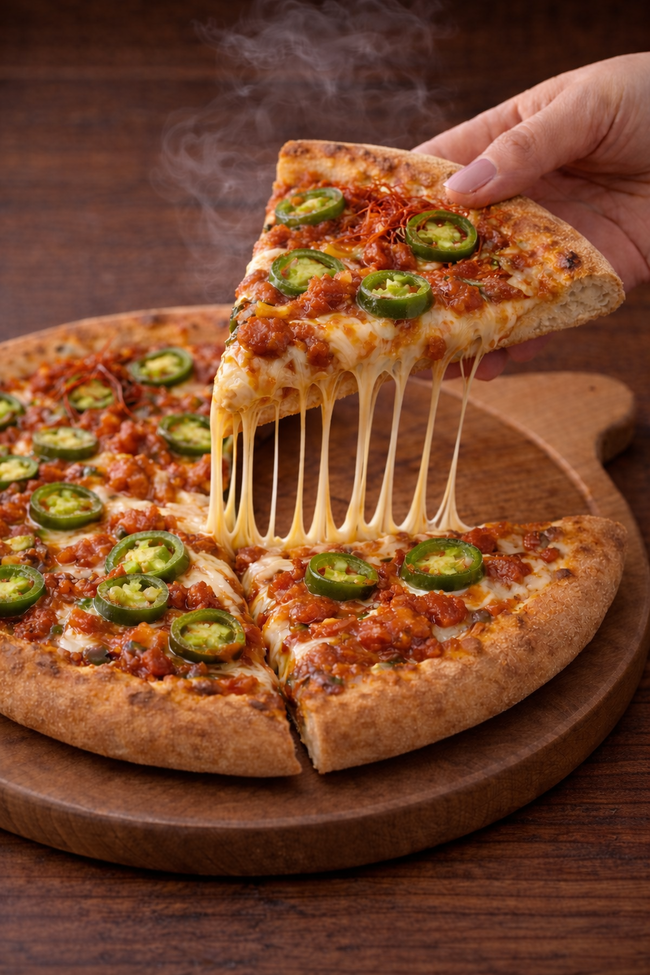 サルサハラペーニョピザ