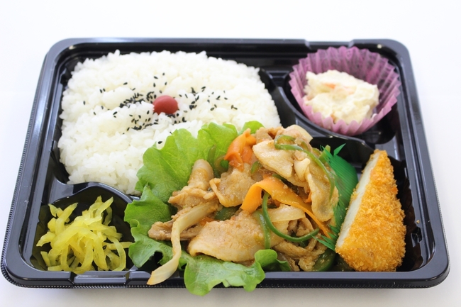 日替わり３種例､豚肉オイスター炒め弁当
