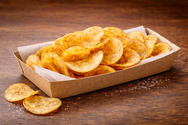 揚げたてポテトチップス