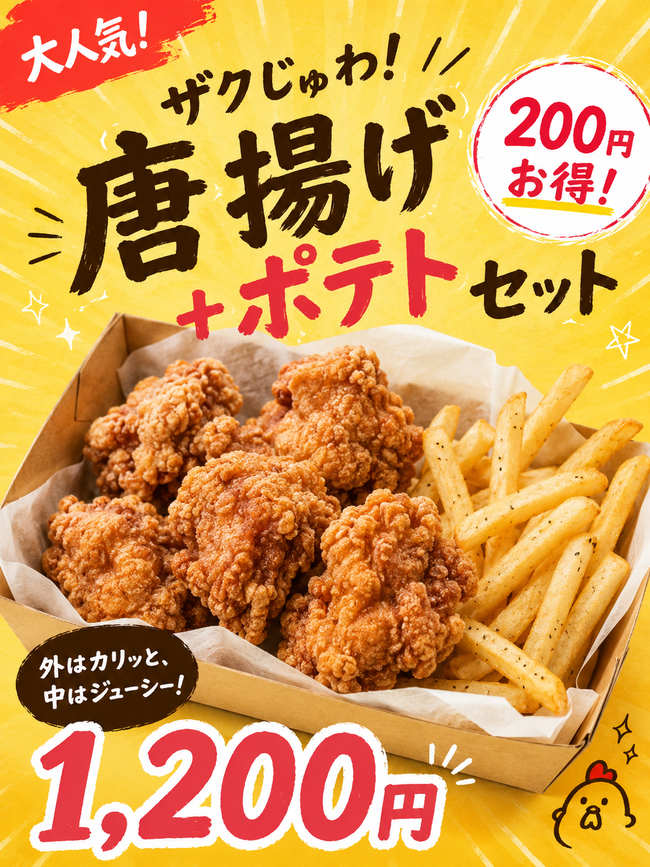 唐揚げポテトセット