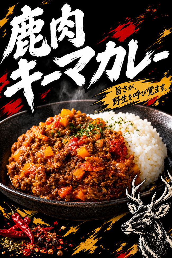 鹿肉キーマカレー