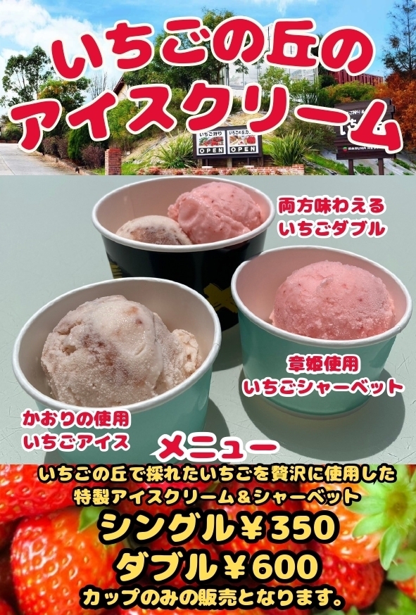 いちごの丘のアイス＆シャーベット