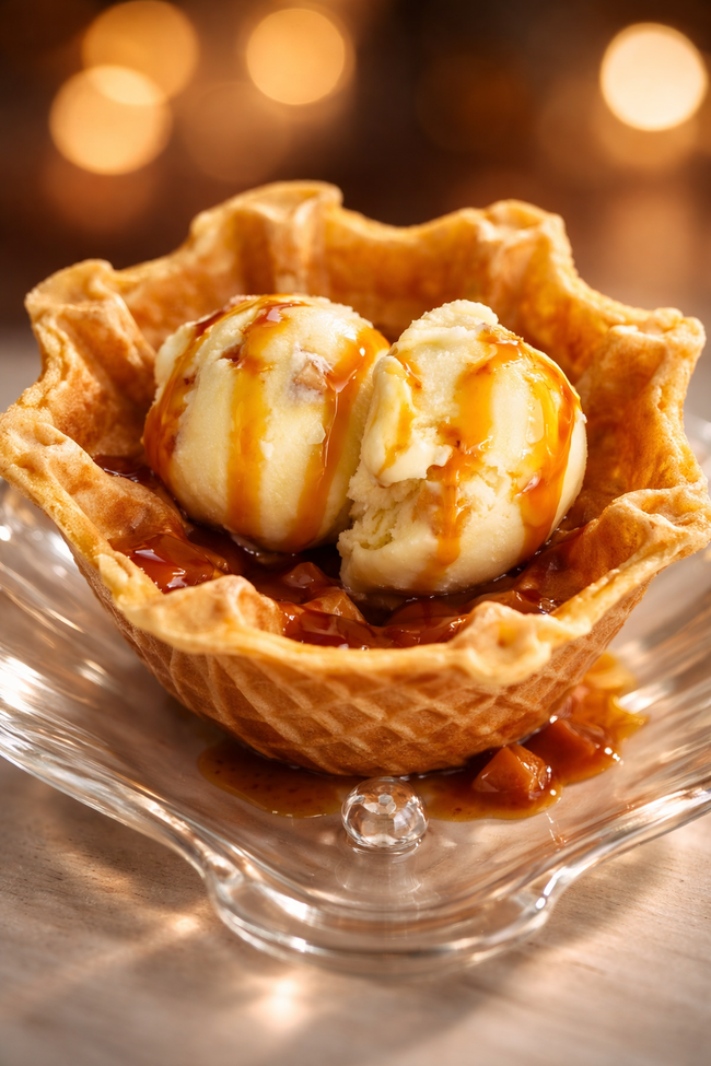 ワッフルアイス