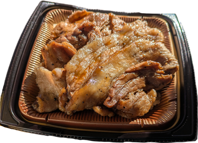 炭火焼き豚肉2種盛り