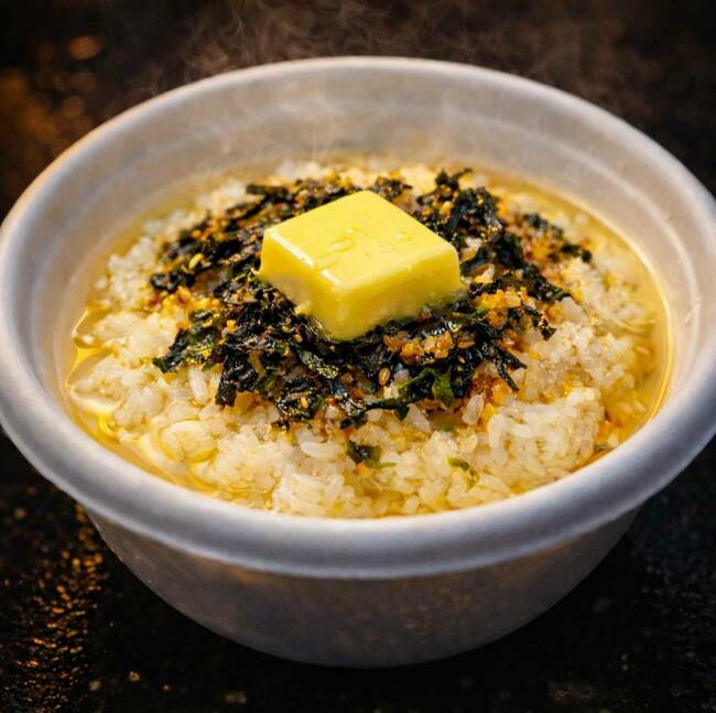 韓国おでん出汁バター茶漬け