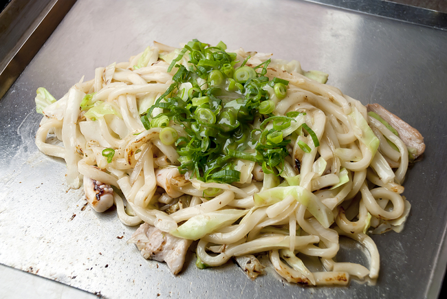 豚バラねぎ塩焼うどん