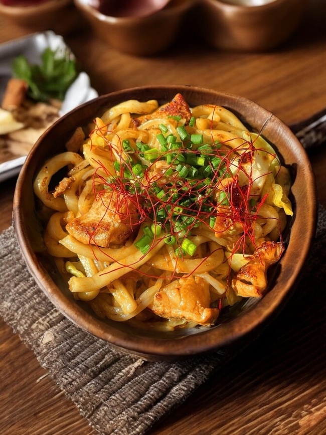 国産牛ホルモン焼きうどん