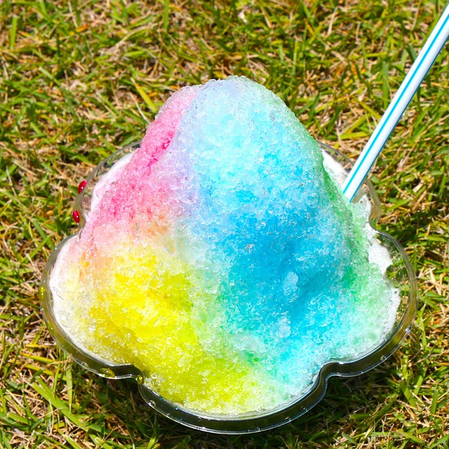 レインボーかき氷