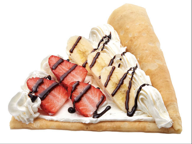 バナナいちごミックスチョコクリームクレープ