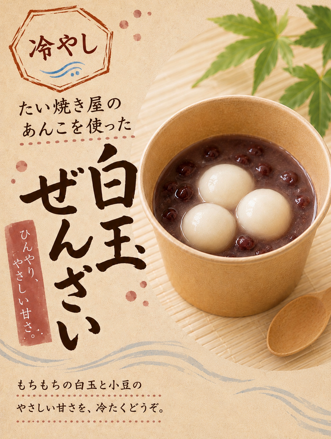 冷やし白玉ぜんざい