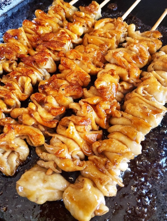 ロング鶏皮串