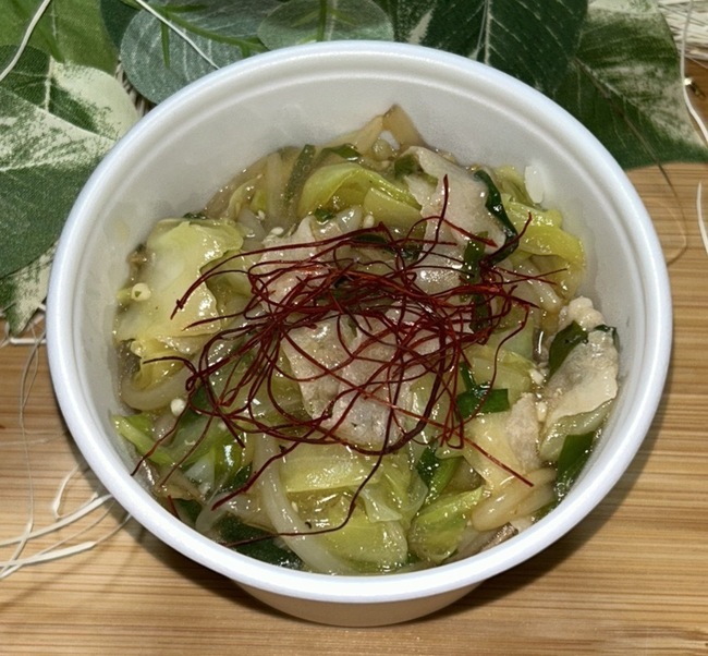 ミニ丼　豚バラあんかけ丼