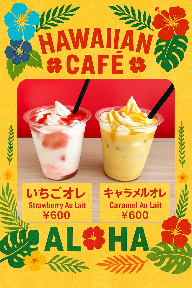 アイスオレ（いちご．キャラメル）