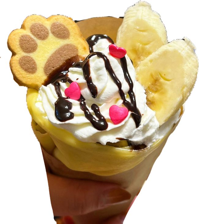 にくきゅうクレープ