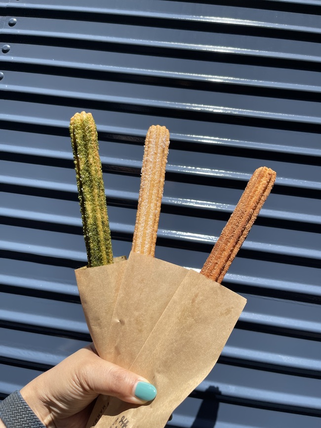 チュロス　抹茶シュガー