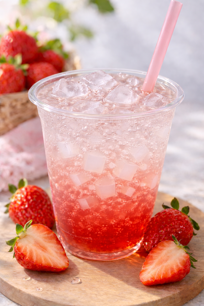 ナタデココドリンク・ストロベリー