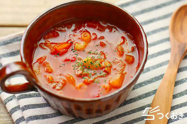 生チョリソー入具沢山ミネストローネ