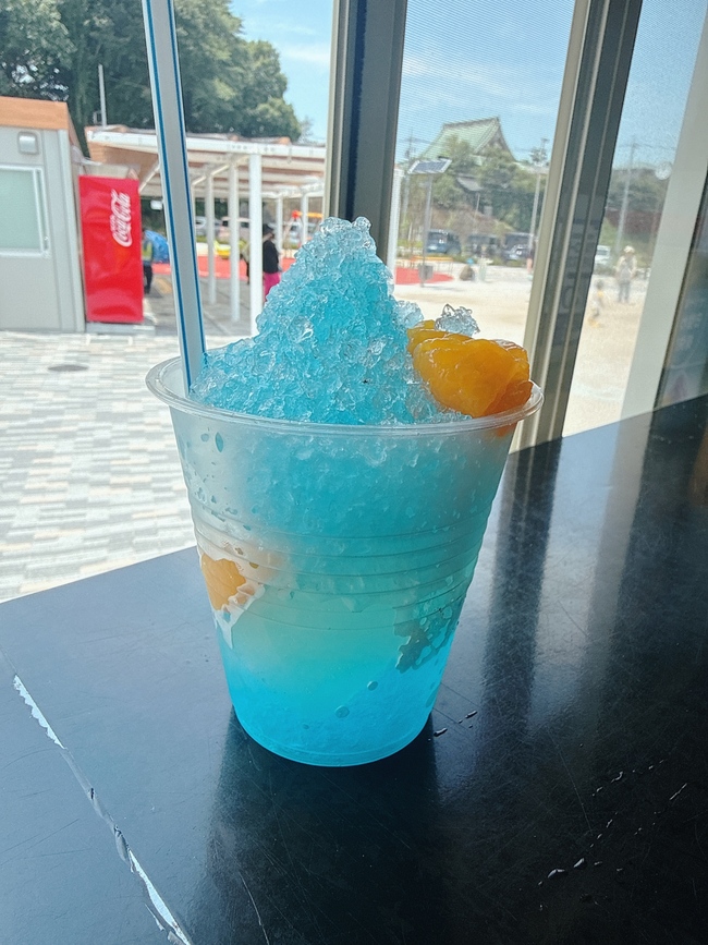 ゼリー入りかき氷