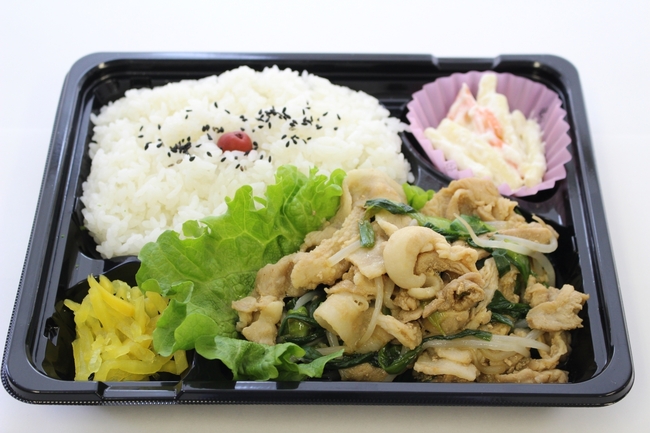 日替わり弁当３種例､ニラもやし豚肉弁当