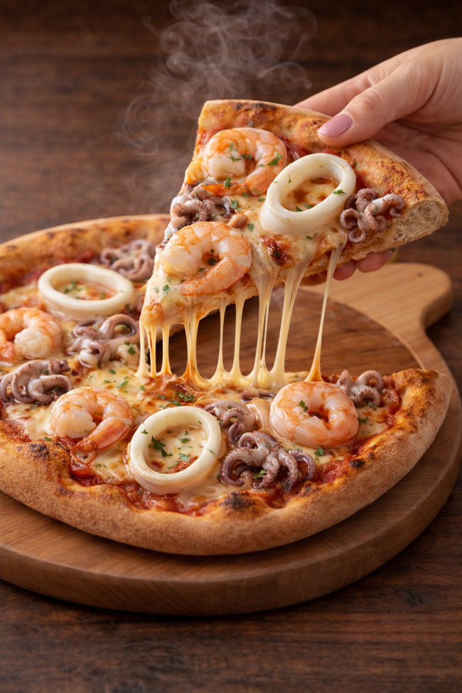 シーフードミックスピザ