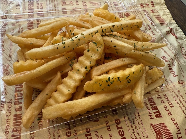 米油で揚げるポテトフライ