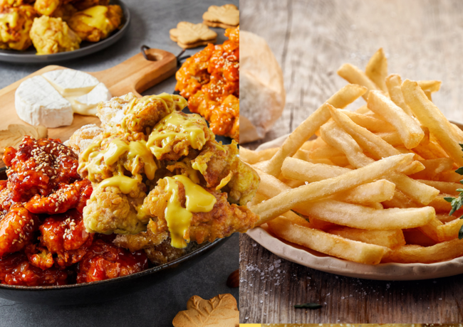 韓国チキン&ポテト