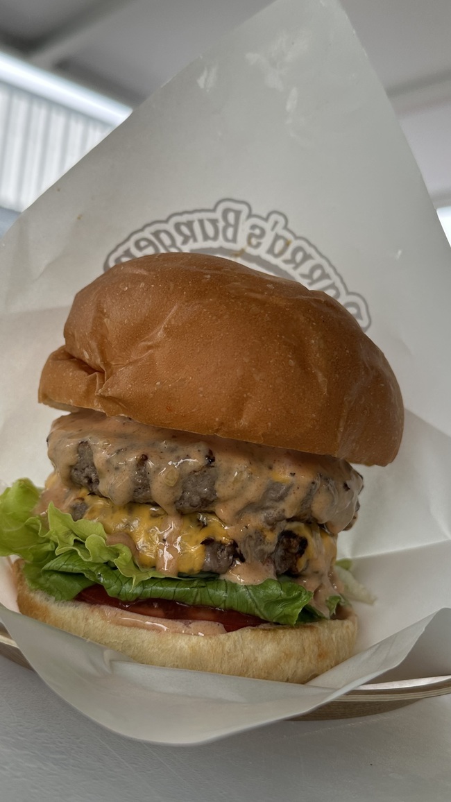 単品ダブルチーズバーガー