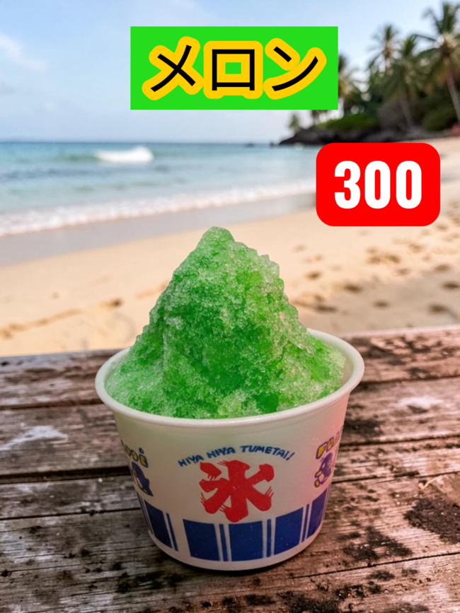 	かき氷(メロン)