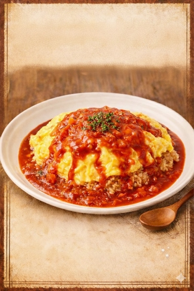 トマトソースオムライス