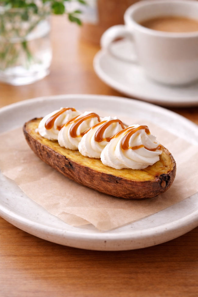 ふわホイップのカラメル焼いも