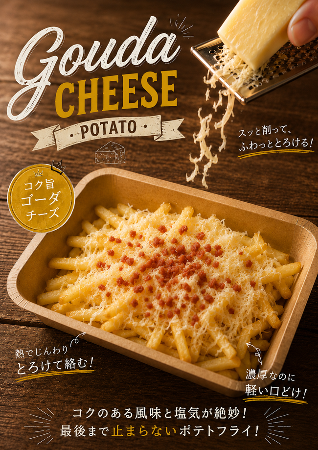 プレミアムポテトフライ　ゴーダチーズ
