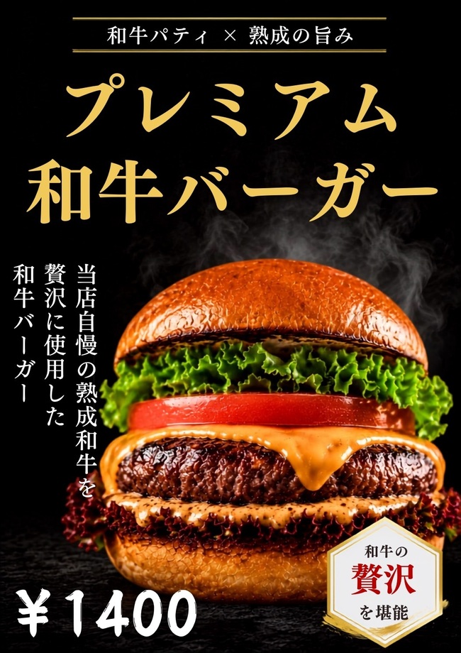 プレミアム和牛バーガー