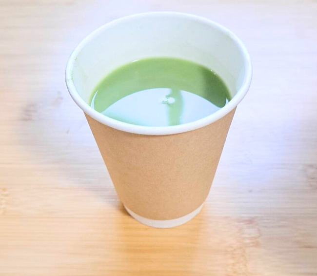 ホット抹茶ラテ