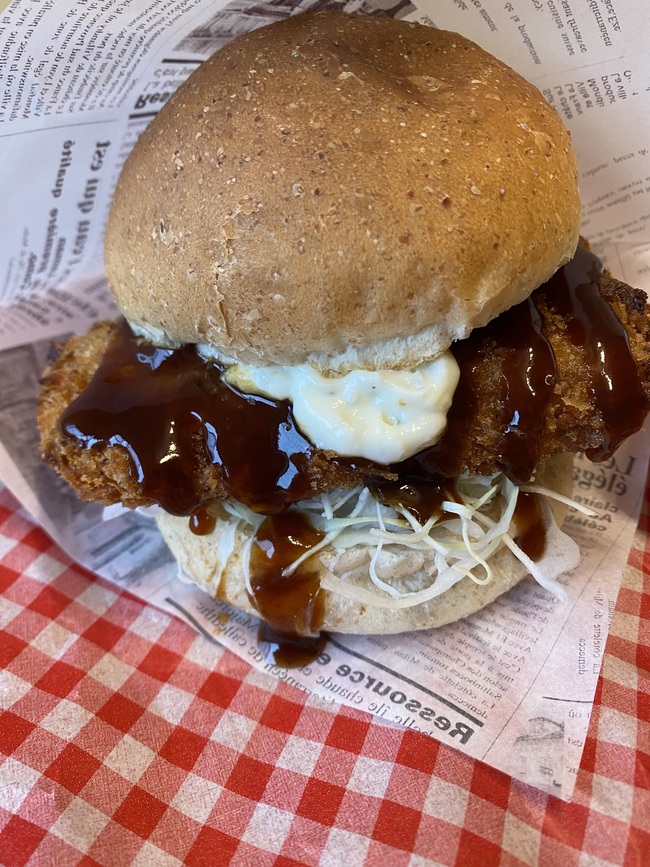 マグロハラモカツバーガー（ドリンク、ポテトセット）