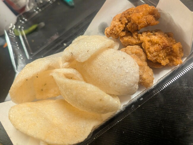 えびせん&唐揚げ(3個)