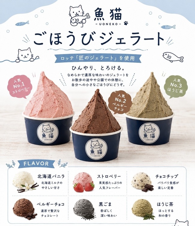 魚猫ジェラート